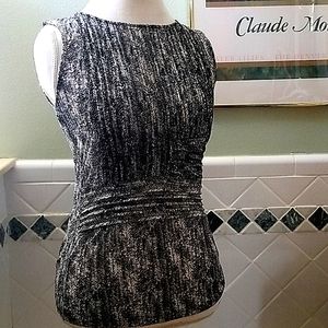 Shirred Sleeveless stretchy  top by The Limited.